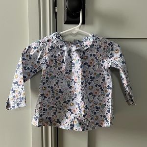 Jacadi Baby Girl Floral Blouse